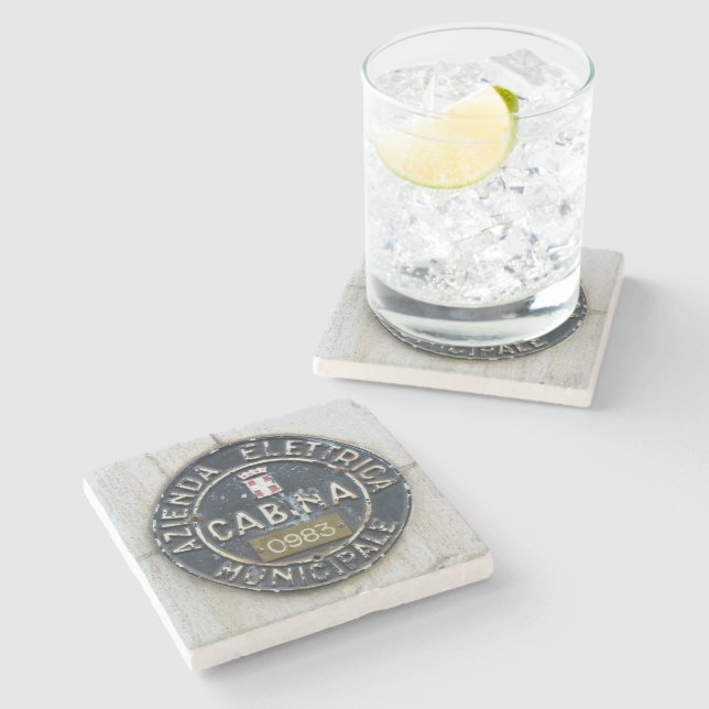 Azienda Electrica Municipale Cabina - Milano, Ital Steinuntersetzer (Seitenansicht)