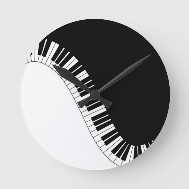 Aziza Keyboard Instruments Runde Wanduhr (Vorderseite)