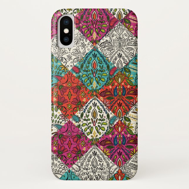 Aziza-Patchwork Case-Mate iPhone Hülle (Rückseite)