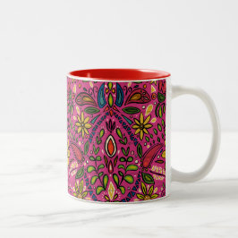 Aziza rosa zweifarbige tasse