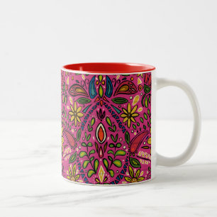 Aziza rosa zweifarbige tasse