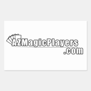 AZMagicPlayers.com Rechteckiger Aufkleber