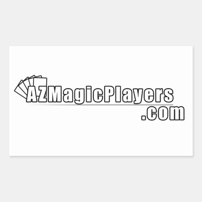 AZMagicPlayers.com Rechteckiger Aufkleber (Vorderseite)