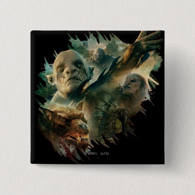 Azog, Narzug und Bolg Graphic Button (Vorderseite)