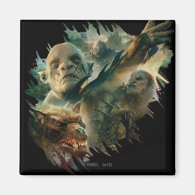 Azog, Narzug und Bolg Graphic Magnet (Vorne)