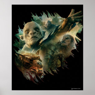 Azog, Narzug und Bolg Graphic Poster