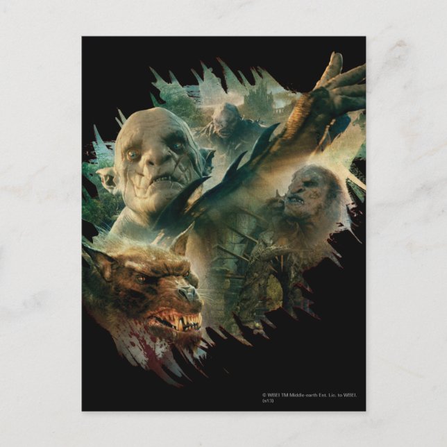 Azog, Narzug und Bolg Graphic Postkarte (Vorderseite)