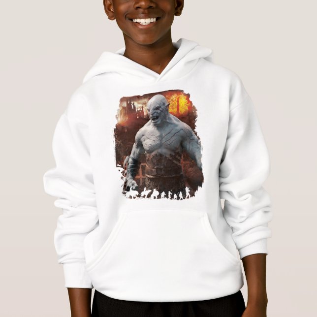 Azog & Orcs Silhouette Graphic Hoodie (Vorderseite)