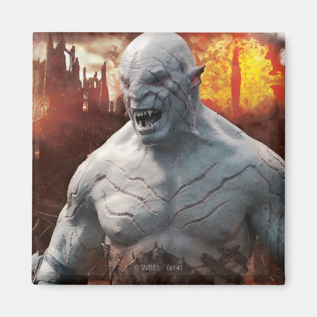 Azog & Orcs Silhouette Graphic Magnet (Vorne)