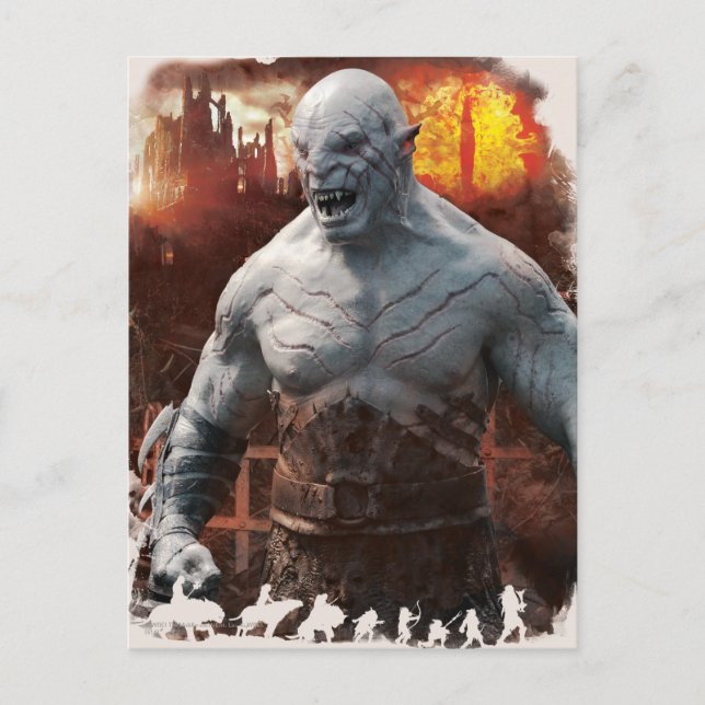 Azog & Orcs Silhouette Graphic Postkarte (Vorderseite)
