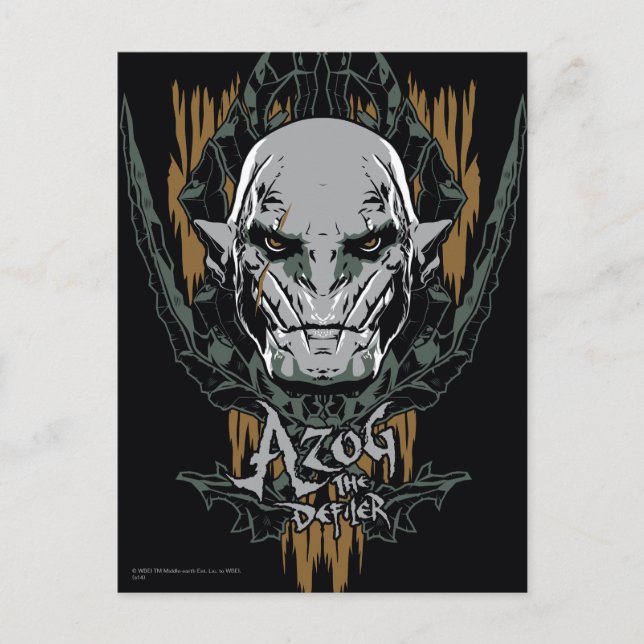 Azog The Defiler Postkarte (Vorderseite)