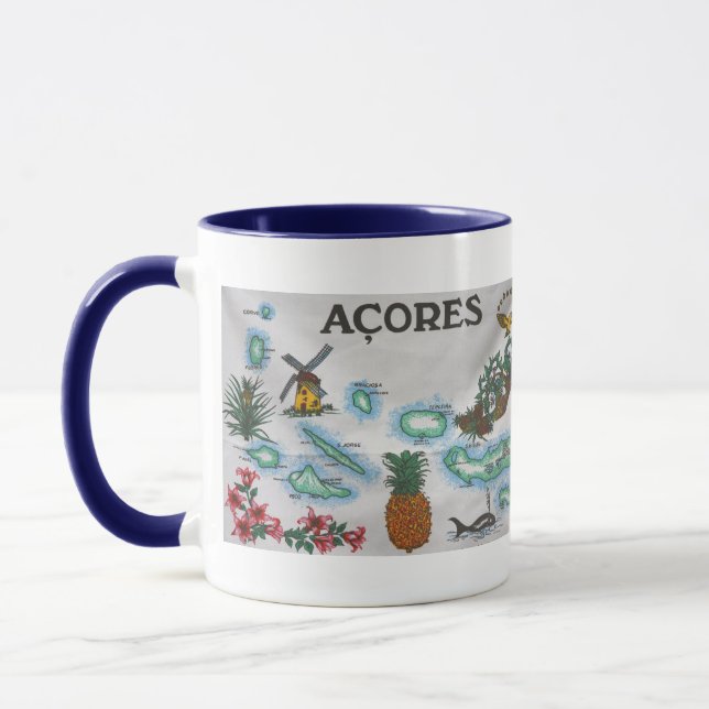 Azoren-Andenken Tasse (Links)
