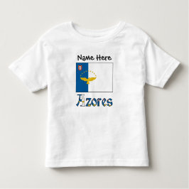 Azoren Azorean-Flagge Personalisiert Kleinkind T-shirt