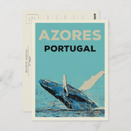Azoren Buckelwal - Beispiel Portugal Postkarte