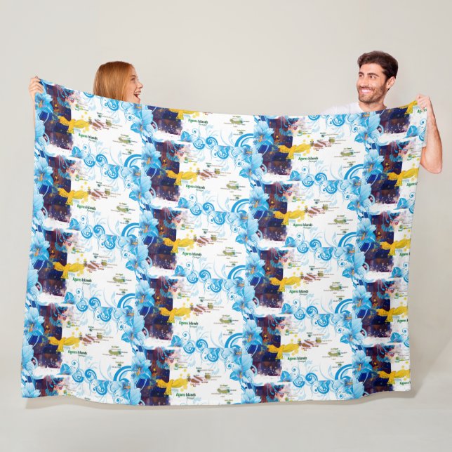 Azoren-Designs Fleecedecke (Beispiel)