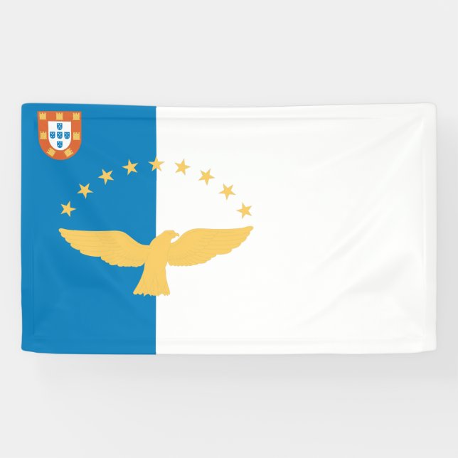 Azoren-Flagge Banner (Horizontal)