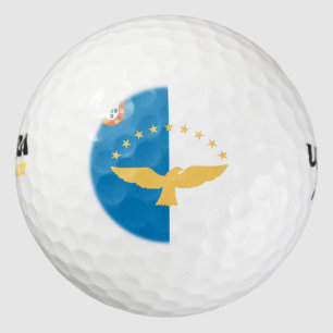 Azoren-Flagge Golfball
