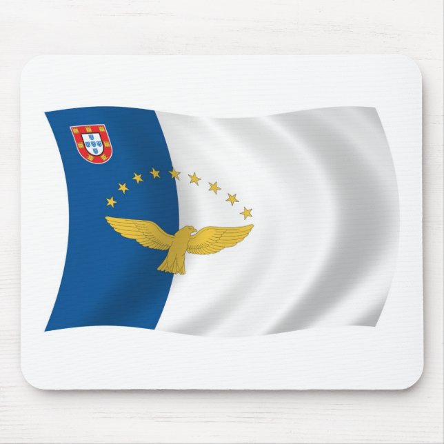 Azoren Flagge Mauspad (Vorne)