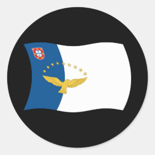 Azoren Flaggen Aufkleber