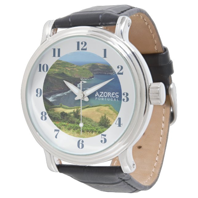 Azoren Foto, Portugal Armbanduhr (Schrägansicht)