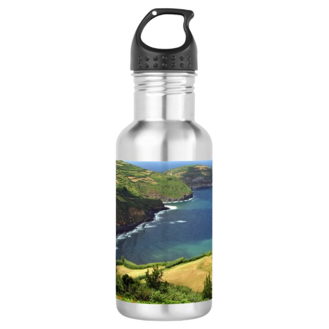 Azoren Foto, Portugal Edelstahlflasche (Vorderseite)