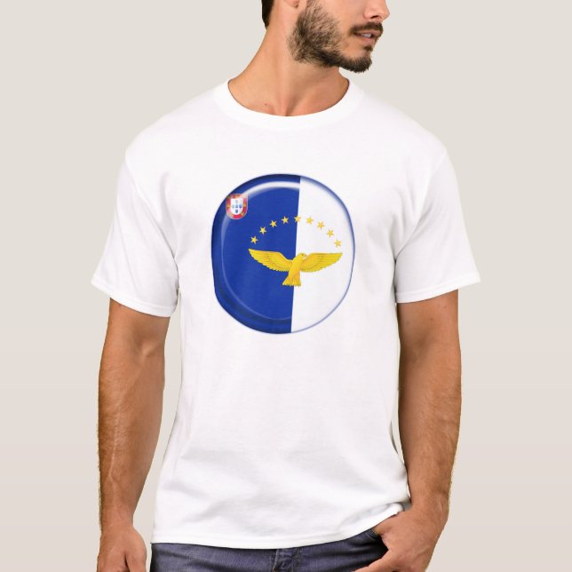 Azoren-Inselflagge T-Shirt (Vorderseite)