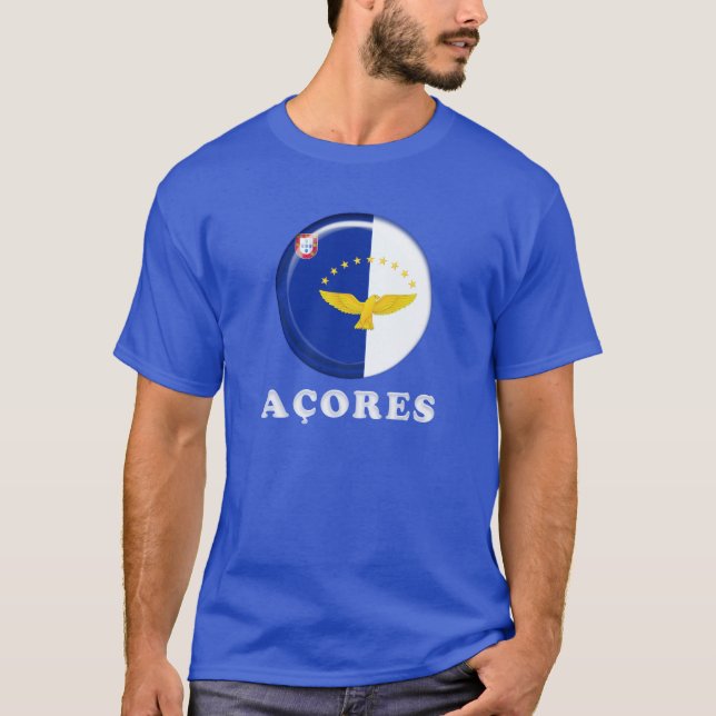 Azoren-Inselflagge T-Shirt (Vorderseite)