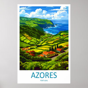 Azoren National Vintage Park Plakat Ski Reisen