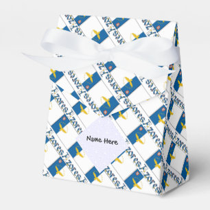 Azoren - Personalisierte Flagge auf Azoren Geschenkschachtel