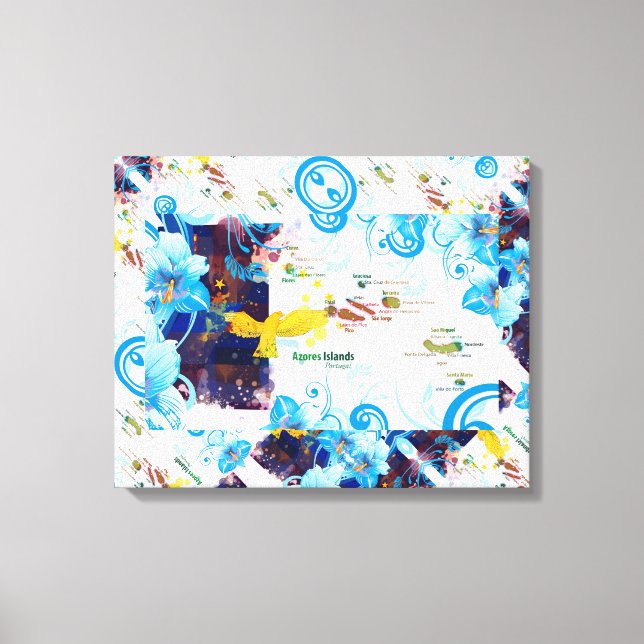 Azoren, Portugal Leinwanddruck (Vorderseite)