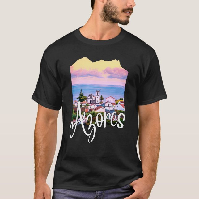 Azoren Portugal Portugal Roots Azoren Souvenirs T-Shirt (Vorderseite)