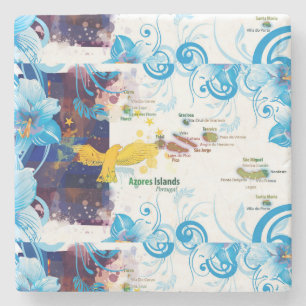 Azoren, Portugal Steinuntersetzer