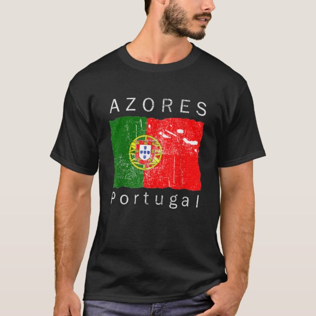 Azoren - Portugiesische Flagge I Liebe Portugal 69 T-Shirt (Vorderseite)