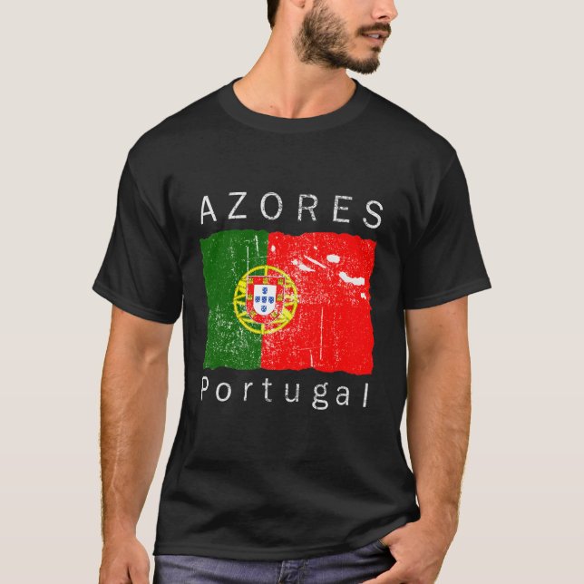 Azoren - Portugiesische Flagge I Liebe Portugal T-Shirt (Vorderseite)