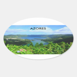 Azores Ovaler Aufkleber