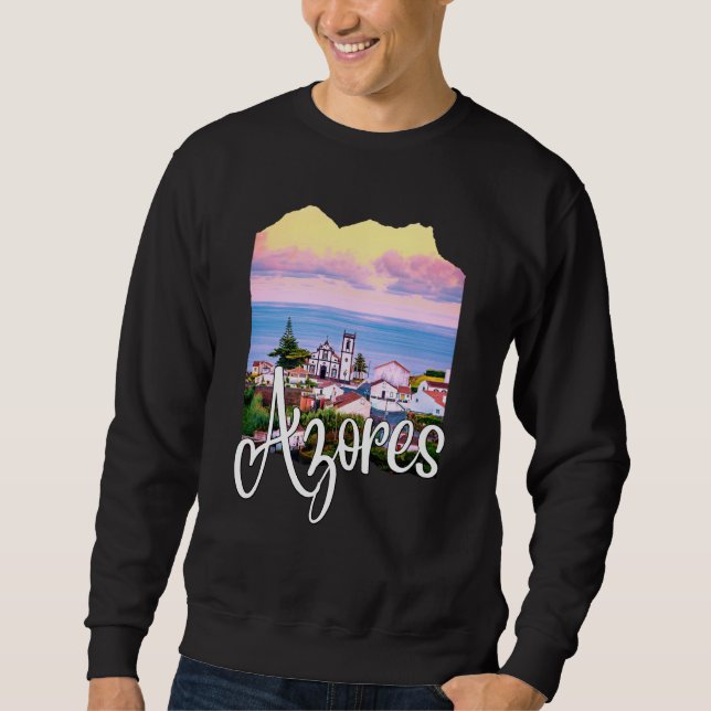 Azores Portugal Portuguese Roots Azores Souvenirs Sweatshirt (Vorderseite)