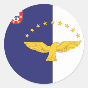Azores Runder Aufkleber