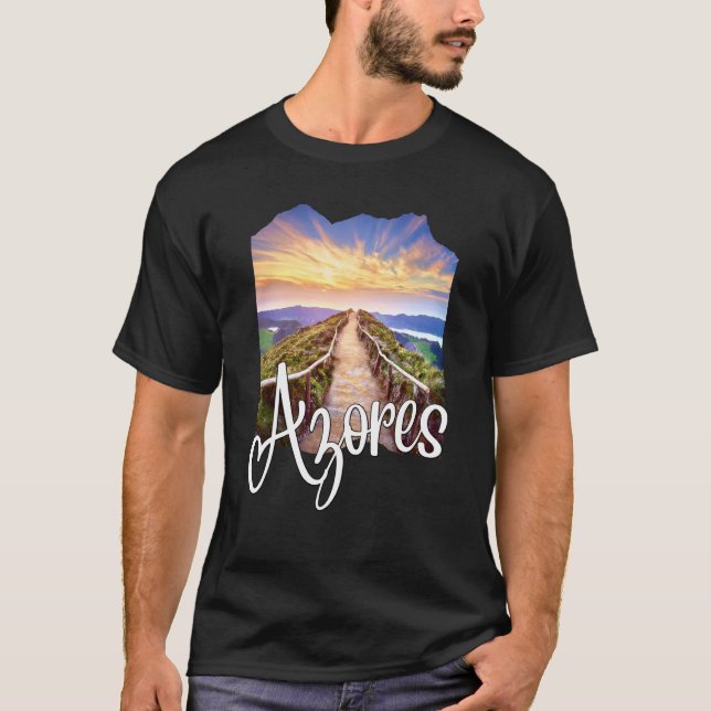 Azores Souvenirs Portuguese Roots Azores T-Shirt (Vorderseite)