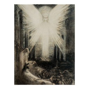 Azrael von Jean Delville, 1890 Poster