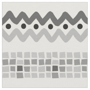Aztec Abstrakt Gray Triaingle Geometric Muster Stoff