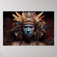 Aztec Abstrakt Vibranal Fusion Art