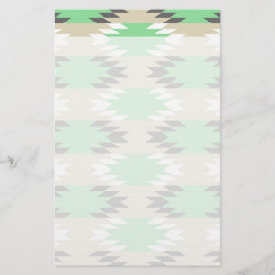 Aztec Andes Tribal Green Grau Indianer Briefpapier