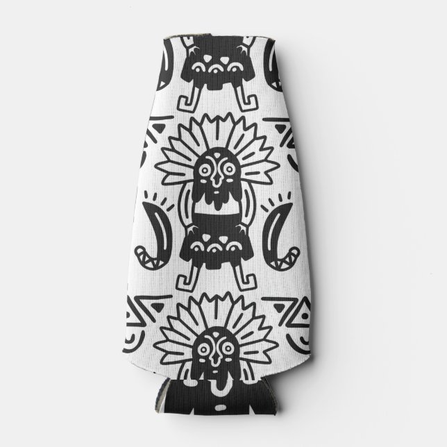 Aztec Art - Lizard Muster Flaschenkühler (Vorderseite)