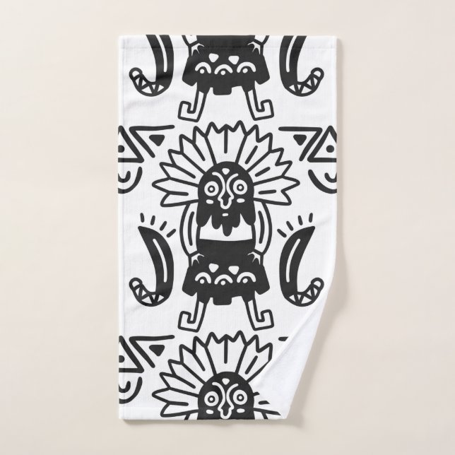 Aztec Art - Lizard Muster Handtuch (Handtuch)