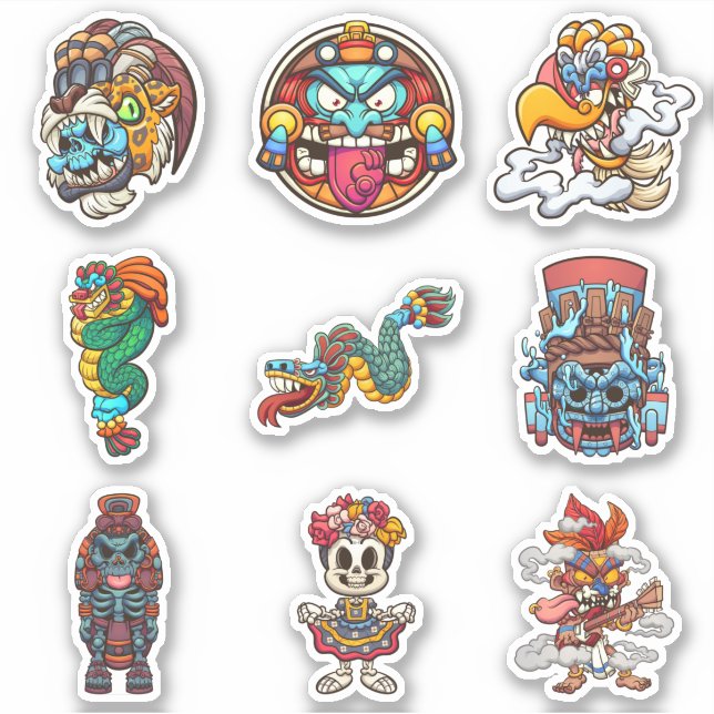 Aztec Aufkleber (Vorderseite)