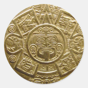 Aztec-Aufkleber Runder Aufkleber