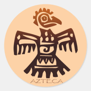 AZTEC ~ Bird Spirit Runder Aufkleber