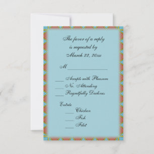 Aztec Blue mit Entree Choice UAWG RSVP Karte