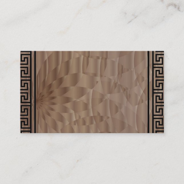 Aztec Brown Designer Visitenkarten Visitenkarte (Vorderseite)
