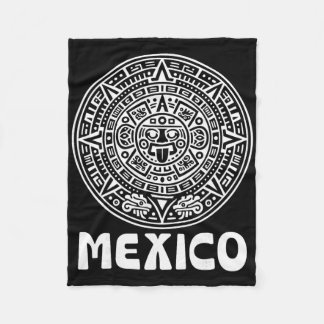 Aztec Calendar Futbol Mexico Soccer Fan Mexican Pr Fleecedecke